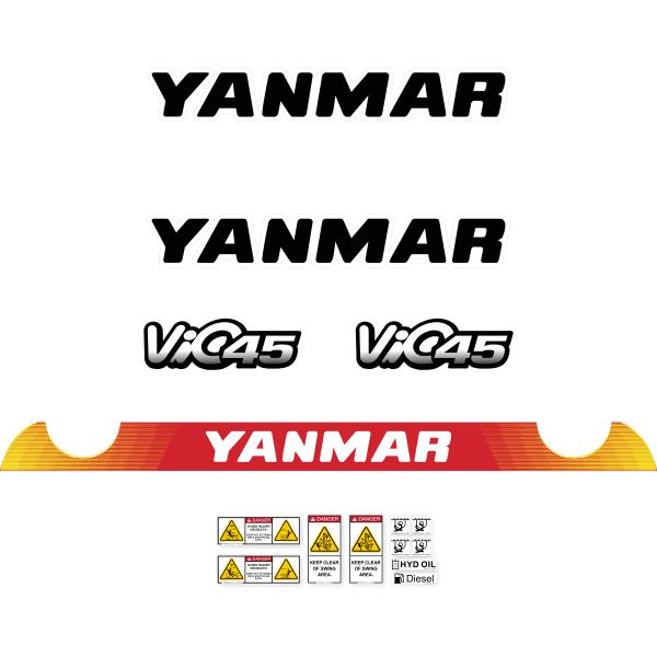 Yanmar Vio45-6 Decal Kit Yanmar Vio45-6 Decal Kit