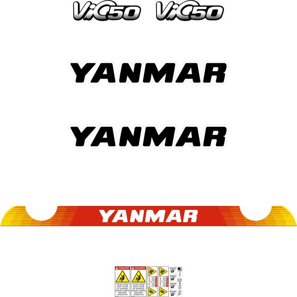 Yanmar Vio50-6 Decal Kit Yanmar Vio50-6 Decal Kit