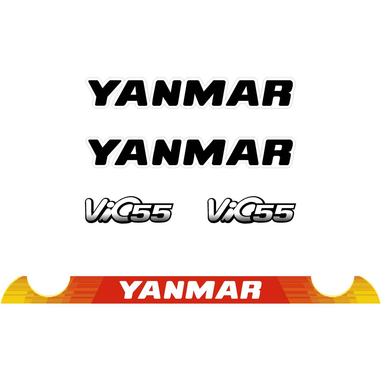 Yanmar Vio55-6 Decal Kit Yanmar Vio55-6 Decal Kit