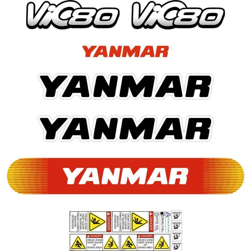 Yanmar Vio80-1 Decal Kit