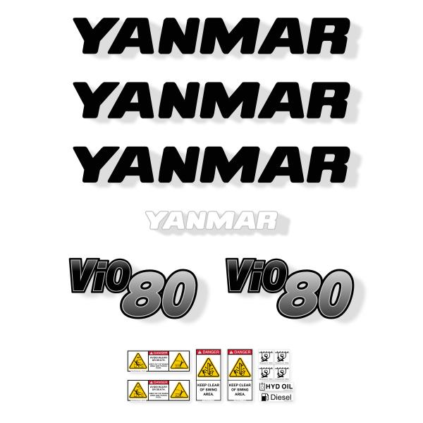 Yanmar Vio80-2B Decal Kit Yanmar Vio80-2B Decal Kit