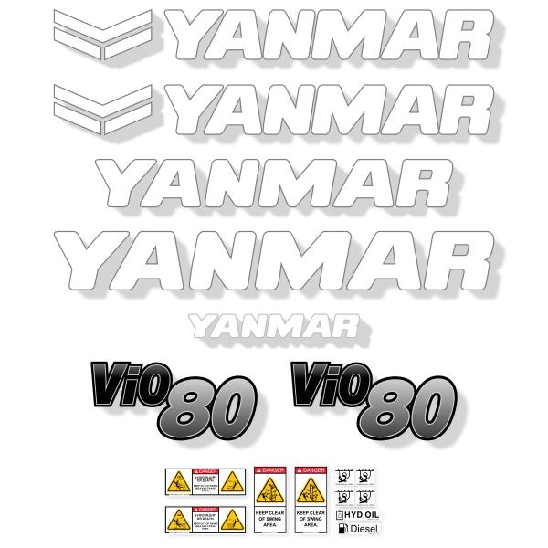 Yanmar Vio80 - 6A Decal Kit Yanmar Vio80 - 6A Decal Kit